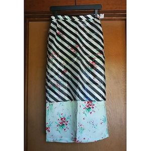 ❌SOLD❌SAMPLE Dries van Noten SS19 silk sheer floral skir